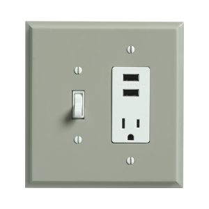 Switch USB Outlet Cadet Grey